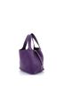 Hermès 100% Leather Purple Picotin Lock Bag Clemence PM One size - photo 3