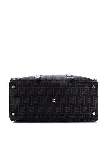 Fendi Convertible Open Tote Zucca Jacquard Fabric and Leather Large (view 2)
