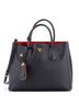 Prada 100% Leather Black Cuir Double Tote Saffiano Leather Medium One size - photo 1