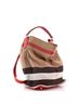 Burberry Red Brown Ashby Bag House Check Canvas Medium One size - photo 3