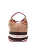 Burberry Red Brown Ashby Bag House Check Canvas Medium One size - photo 4