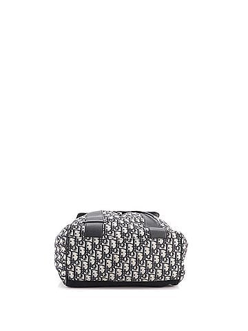 Christian Dior Flap Backpack Oblique Canvas and Leather (view 2)