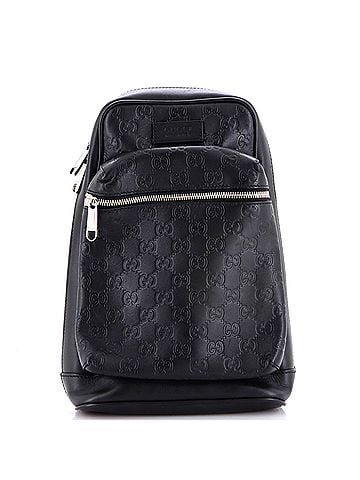 Gucci Signature Slim Crossbody Bag Guccissima Leather Small (view 1)
