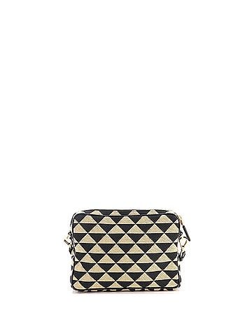 Prada Symbole Front Pocket Zip Messenger Jacquard Small (view 2)