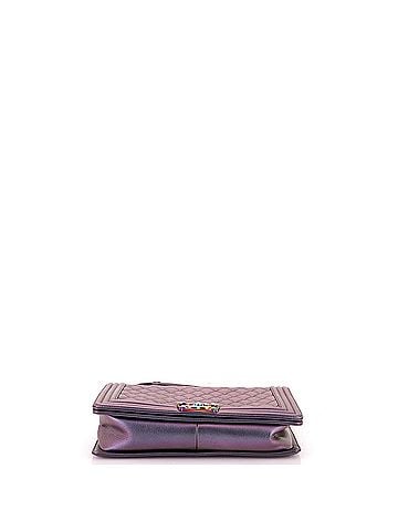 Chanel Boy Flap Bag Quilted Iridescent Goatskin New Medium (view 2)