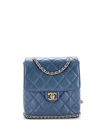 Chanel CC Chain Flap Backpack Quilted Caviar (view 1)