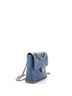 Chanel 100% Leather Blue CC Chain Flap Backpack Quilted Caviar One size - photo 3