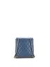 Chanel 100% Leather Blue CC Chain Flap Backpack Quilted Caviar One size - photo 4