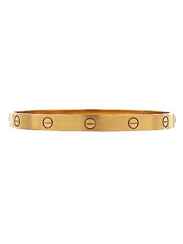 Cartier Love Bracelet Brushed 18K Yellow Gold (view 1)