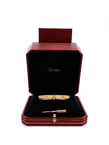 Cartier Love Bracelet Brushed 18K Yellow Gold (view 2)