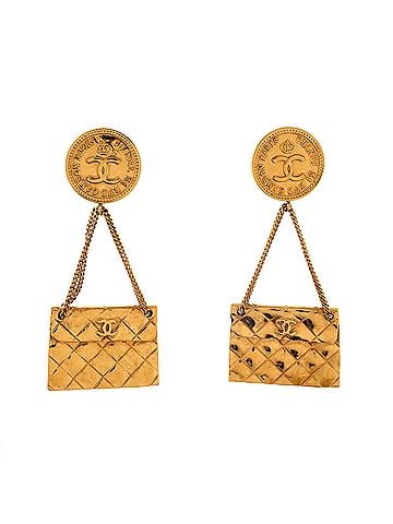 Chanel 31 Rue Cambon Flap Bag Clip-On Earrings Metal (view 1)