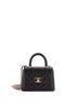 Chanel 100% Leather Black Coco Top Handle Bag Quilted Caviar Extra Mini One size - photo 1