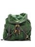 Prada 100% Vinyl Green Double Front Pocket Backpack Tessuto Medium One size - photo 1