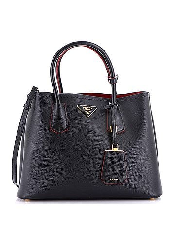 Prada Cuir Double Tote Saffiano Leather Medium (view 1)