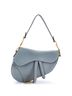 Christian Dior 100% Leather Blue Saddle Handbag Leather Medium One size - photo 1