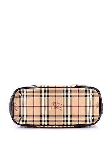 Burberry Heathcliff Convertible Tote Haymarket Coated Canvas Medium (view 2)