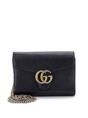 Gucci GG Marmont Chain Wallet Leather Mini (view 1)