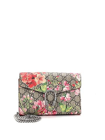 Gucci Dionysus Chain Wallet Blooms Print GG Coated Canvas Small (view 1)