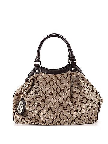 Gucci Sukey Tote GG Canvas with Leather Medium (view 1)