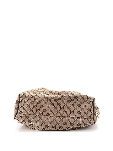 Gucci Sukey Tote GG Canvas with Leather Medium (view 2)