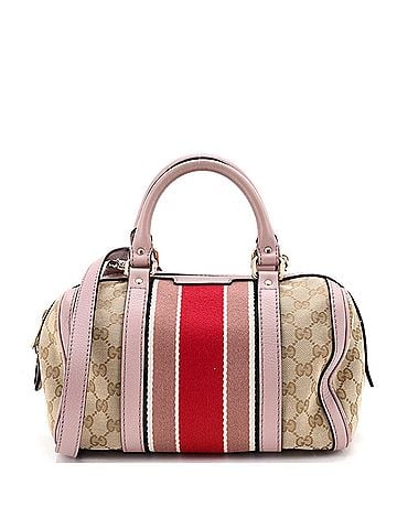 Gucci Vintage Web Boston Bag GG Canvas Small (view 1)