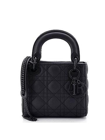 Christian Dior Ultra Matte Lady Dior Chain Bag Cannage Quilt Calfskin Mini (view 1)