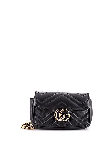Gucci GG Marmont Flap Bag Matelasse Leather Super Mini (view 1)