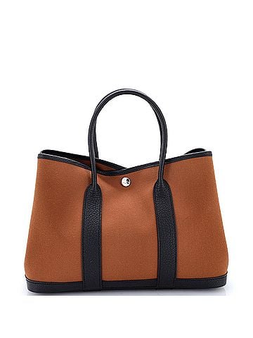 Hermès Garden Party Tote Toile and Leather 30 (view 1)