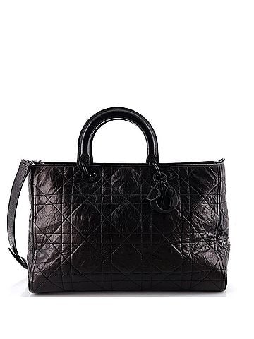Christian Dior Ultra Matte Lady D-Sire Bag Macrocannage Crinkled Calfskin Large (view 1)