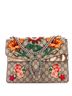 Gucci Brown Dionysus Bag Embroidered GG Coated Canvas with Python Medium One size - photo 1