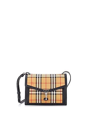 Burberry Macken Crossbody Bag Vintage Check Canvas Small (view 1)