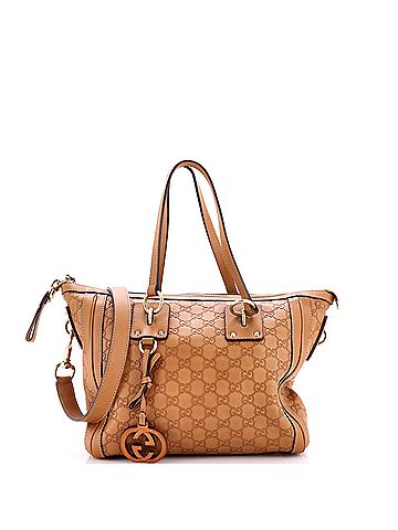 Gucci GG Charm Convertible Tote Guccissima Leather Medium (view 1)