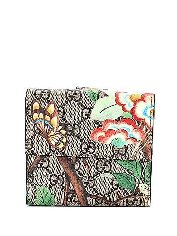 Gucci French Flap Wallet Blooms Print GG Coated Canvas (view 1)
