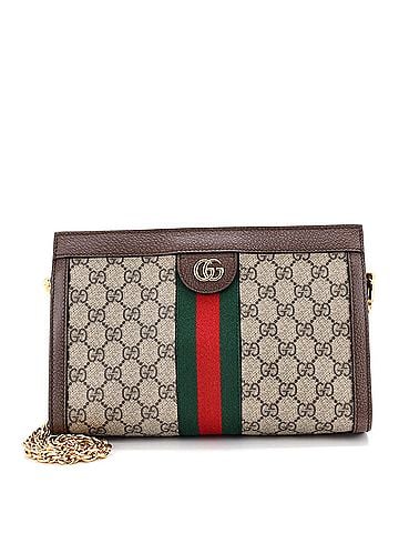 Gucci Ophidia Chain Shoulder Bag GG Coated Canvas Small (view 1)