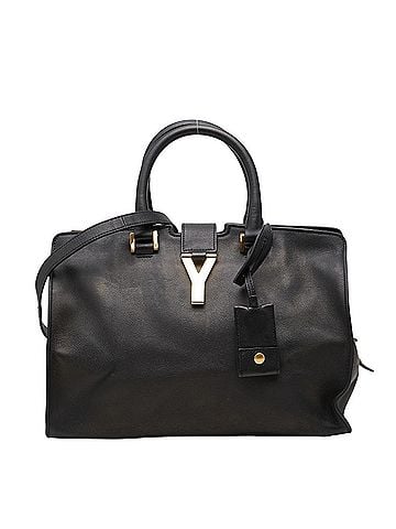 Saint Laurent Saint Laurent Y-Line Petit Cabas Handbag Shoulder Bag 2WAY 311210 Black Leather Women's SAINT LAURENT (view 1)