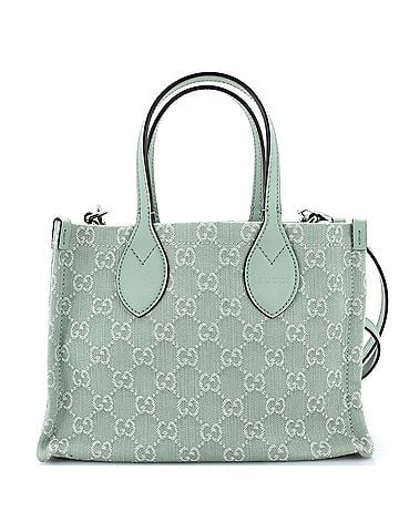 Gucci Ophidia Shopper Tote GG Denim Medium (view 1)