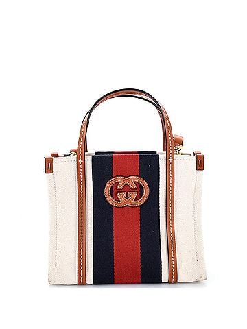 Gucci Interlocking G Web Tote Canvas Mini (view 1)