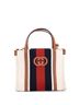 Gucci 100% Canvas Plain Brown Interlocking G Web Tote Canvas Mini One size - photo 1
