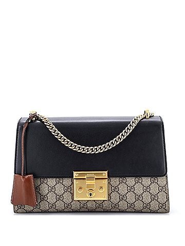 Gucci Padlock Shoulder Bag GG Coated Canvas and Leather Medium (view 1)