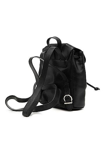 Salvatore Ferragamo Salvatore Ferragamo Double Gancini Mini Backpack Daypack DJ-216258 Black Leather Women's (view 2)