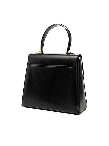 Salvatore Ferragamo Salvatore Ferragamo Gancini Handbag Shoulder Bag 2-Way Black Leather Women's (view 2)