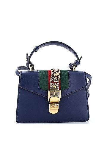 Gucci Sylvie Top Handle Bag Leather Mini (view 1)