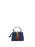 Gucci 100% Leather Blue Sylvie Top Handle Bag Leather Mini One size - photo 4