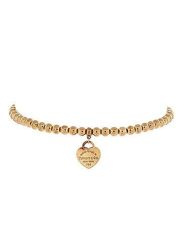 Tiffany & Co. Return To Tiffany Heart Tag Bead Bracelet 18K Yellow Gold Mini (view 2)