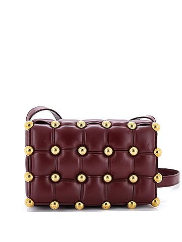 Bottega Veneta Cassette Crossbody Bag Studded Padded Maxi Intrecciato Leather (view 1)