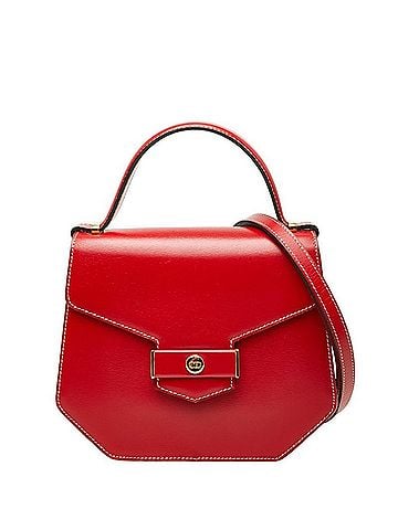 Christian Dior Christian Dior CD Logo Handbag Shoulder Bag 2-Way Red Leather Women's (view 1)