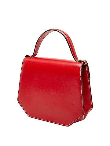 Christian Dior Christian Dior CD Logo Handbag Shoulder Bag 2-Way Red Leather Women's (view 2)