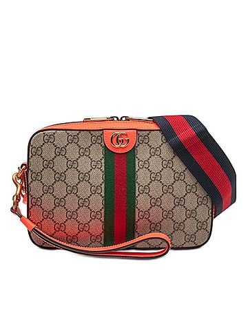 Gucci Gucci Ophidia GG Supreme Shoulder Bag Crossbody 699439 Orange Beige Leather Women's GUCCI (view 1)