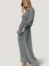 Baltic Born 100% Polyester Blue Casual Dress Size L - photo 4