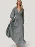 Baltic Born 100% Polyester Blue Casual Dress Size L - photo 3